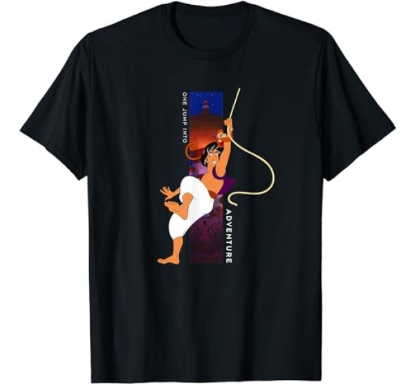 Disney Aladdin Faded Classic Movie Poster T-Shirt